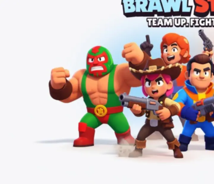 Ilustracja prezentująca bohaterów inspirowanych Brawl Stars